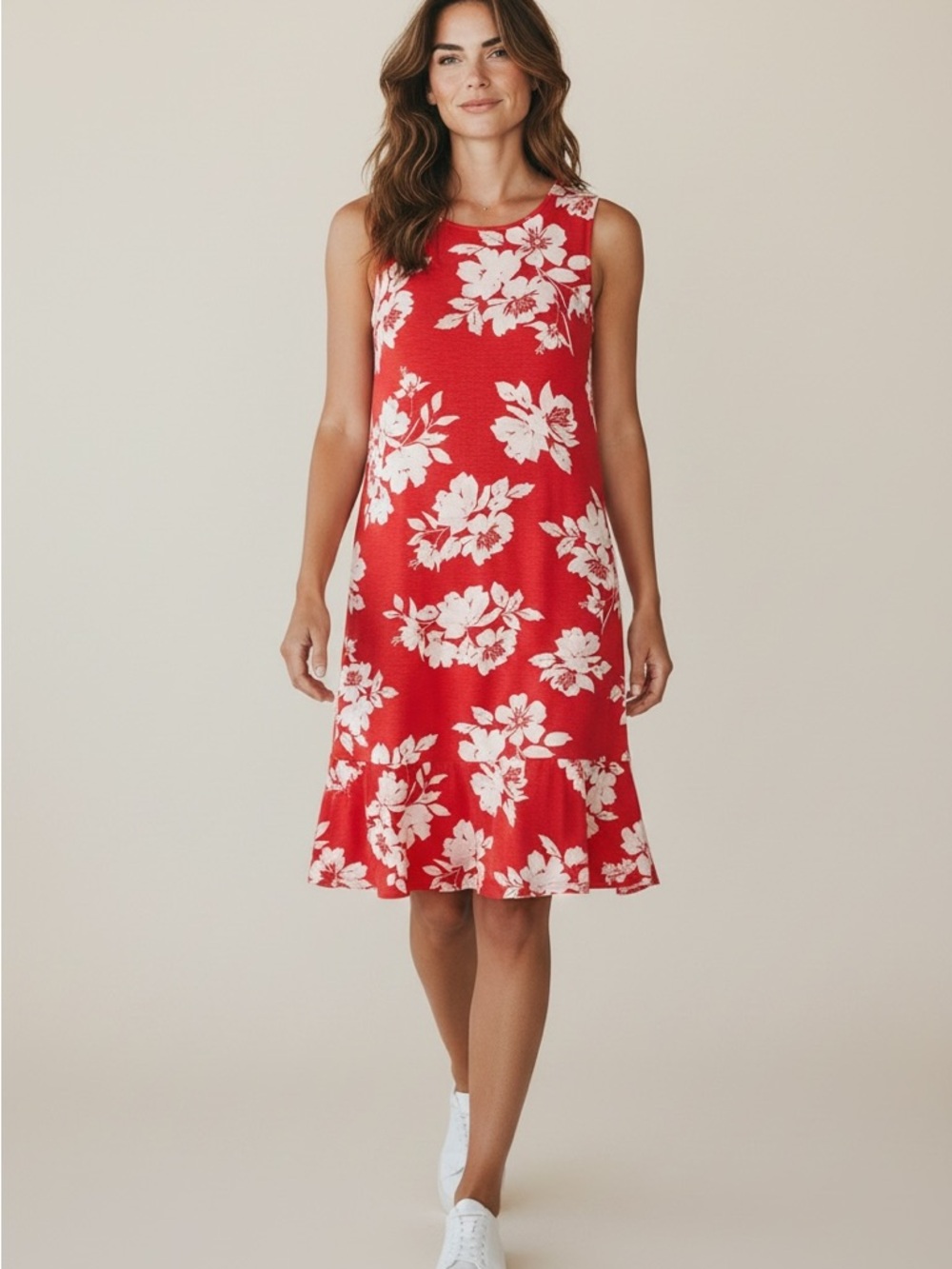 Tommy Bahama Red Floral Midi Dress